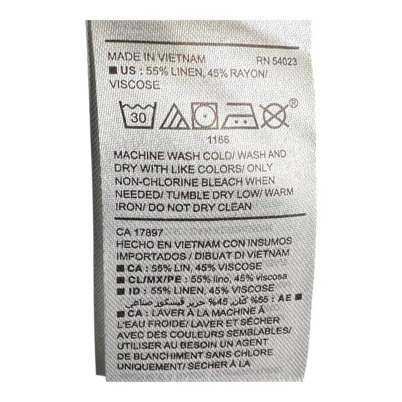 Old Navy black linen blend jacket medium M Preppy Twee Casual Basic Normcore - Picture 6 of 7